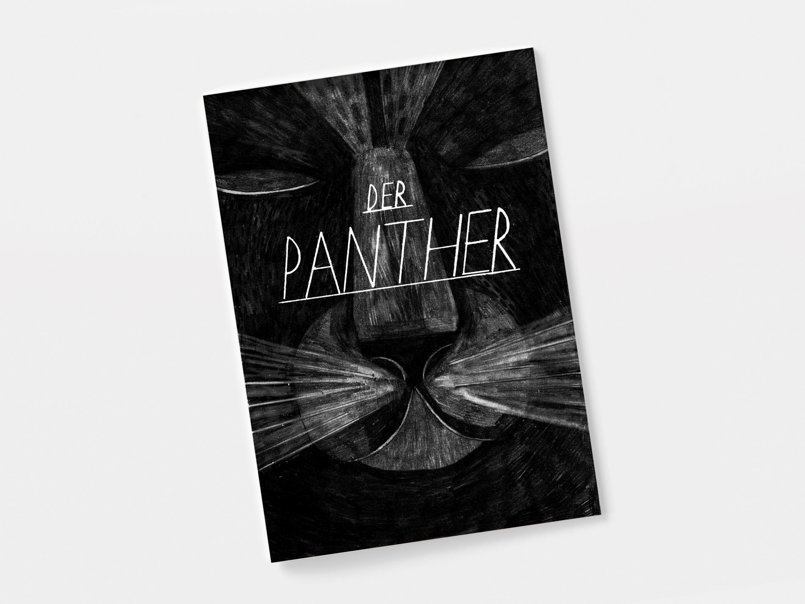 Blank magazine or brochure isolated on white. Front cover top vi